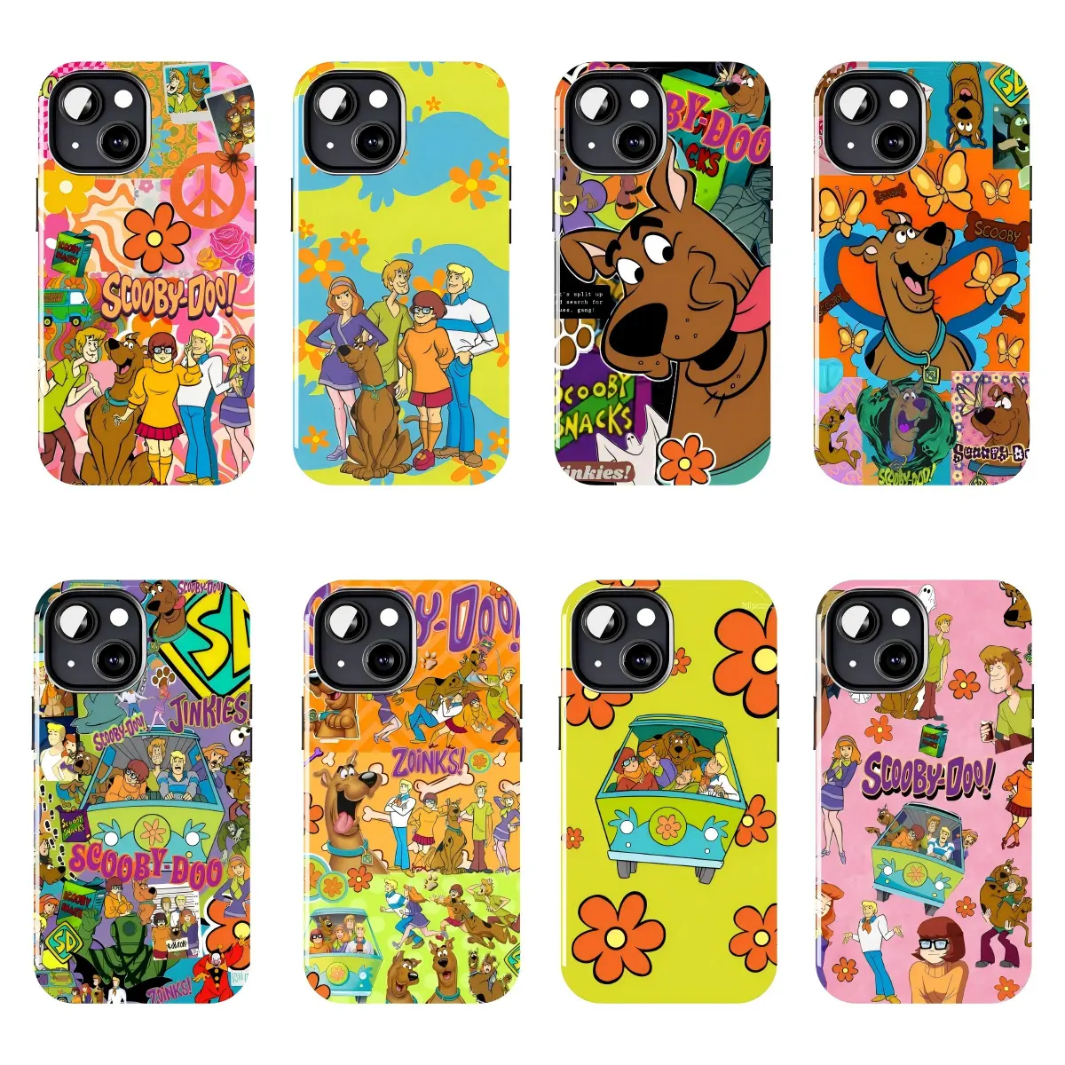 Scooby-Doo Mystery Machine Phone Case, Vintage Cartoon Soft TPU Protective Cover, Compatible with iPhone 11–17 Pro Max/Plus Series and Samsung Galaxy S23–S25 Series