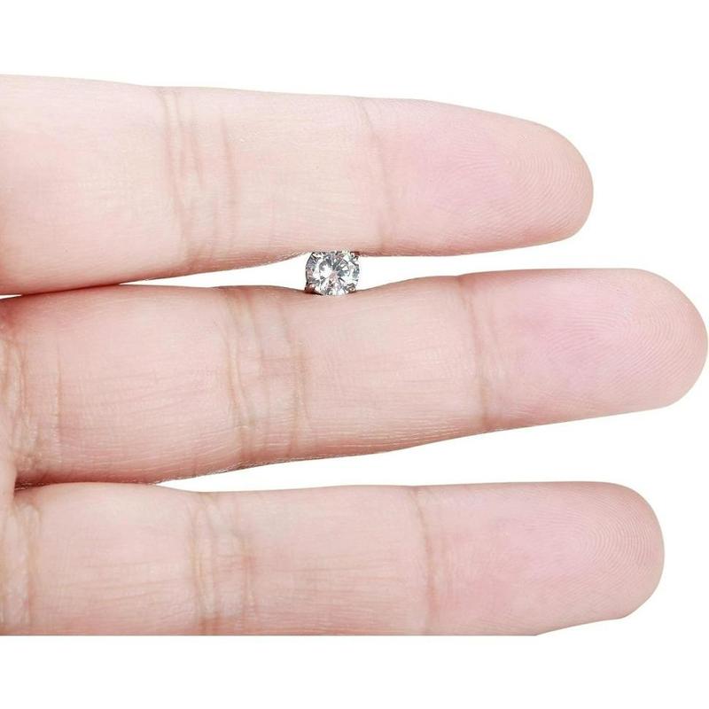 MILACOLATO 2 Pairs Stainless Steel Magnetic Style Stud Earrings for Men Women Non-piercing CZ Hypoallergenic 4-10mm Daily