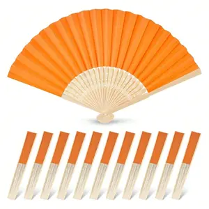 Foldable Hand Fan Paper Fan, Handheld Decorative Accessory, Perfect for Weddings Outdoor Parties Bridal Shower DIY Decoration Photography Props