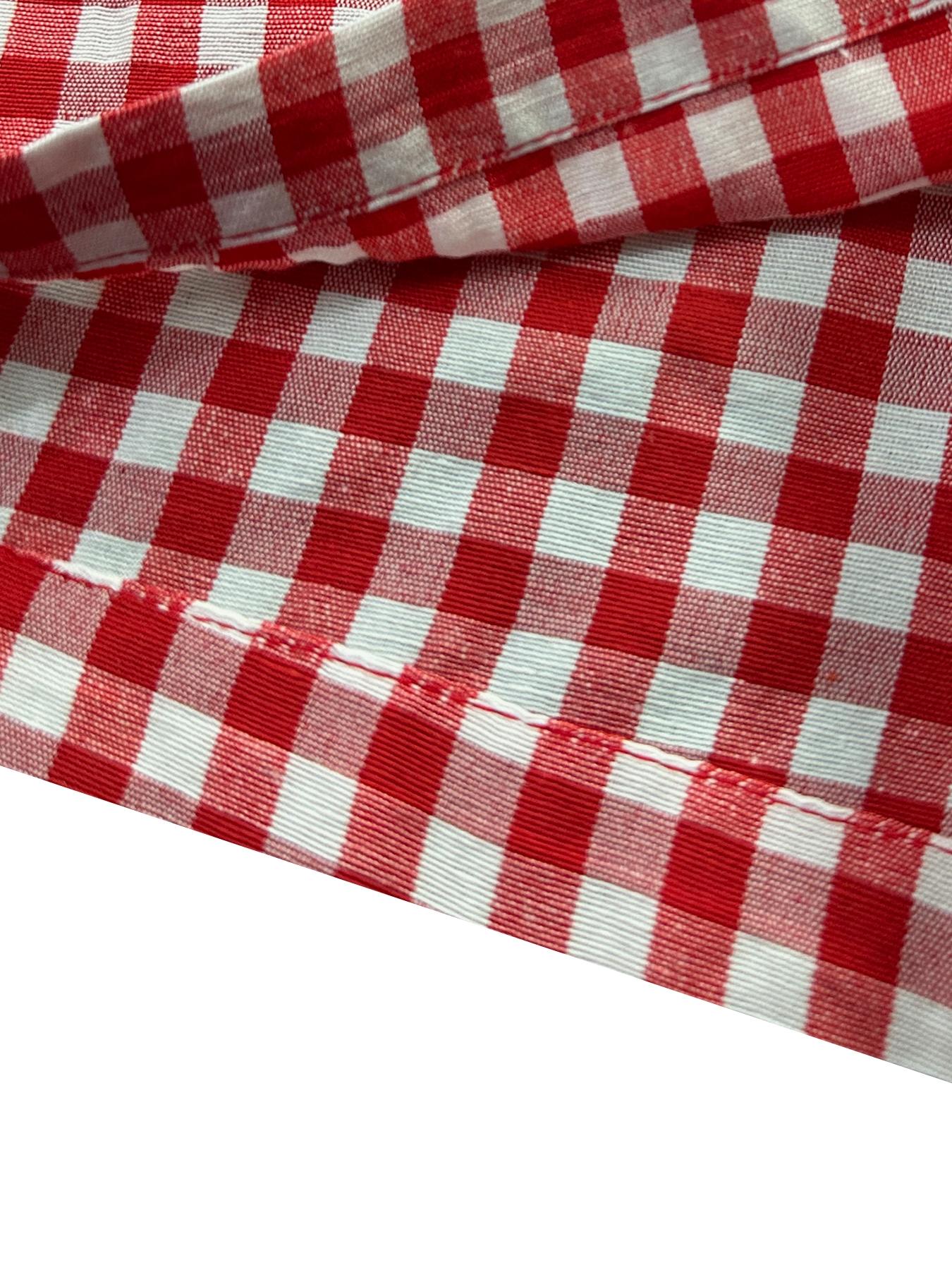 Comfortable Fit Elastic-Waist Gingham Shorts for Everyday Wear, Suitable for Spring and Summer Comfortable Fit Elastic-Waist Gingham Shorts for Everyday Wear, Suitable for Spring and Summer