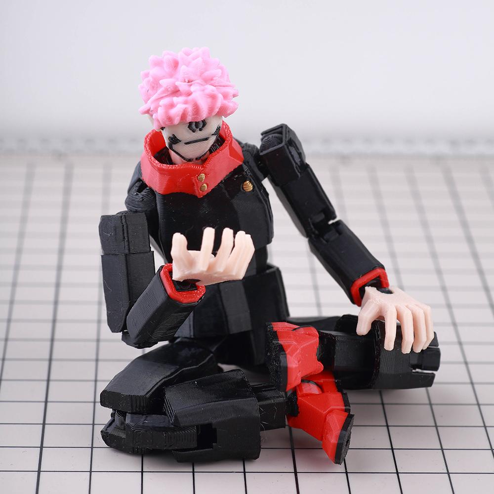 3d Printed Dummy13 Jujutsu Kaisen Ryomen Sukuna Action Figure Anime Model Toys Multi-Jointed Poseable Collectible Toy Gift