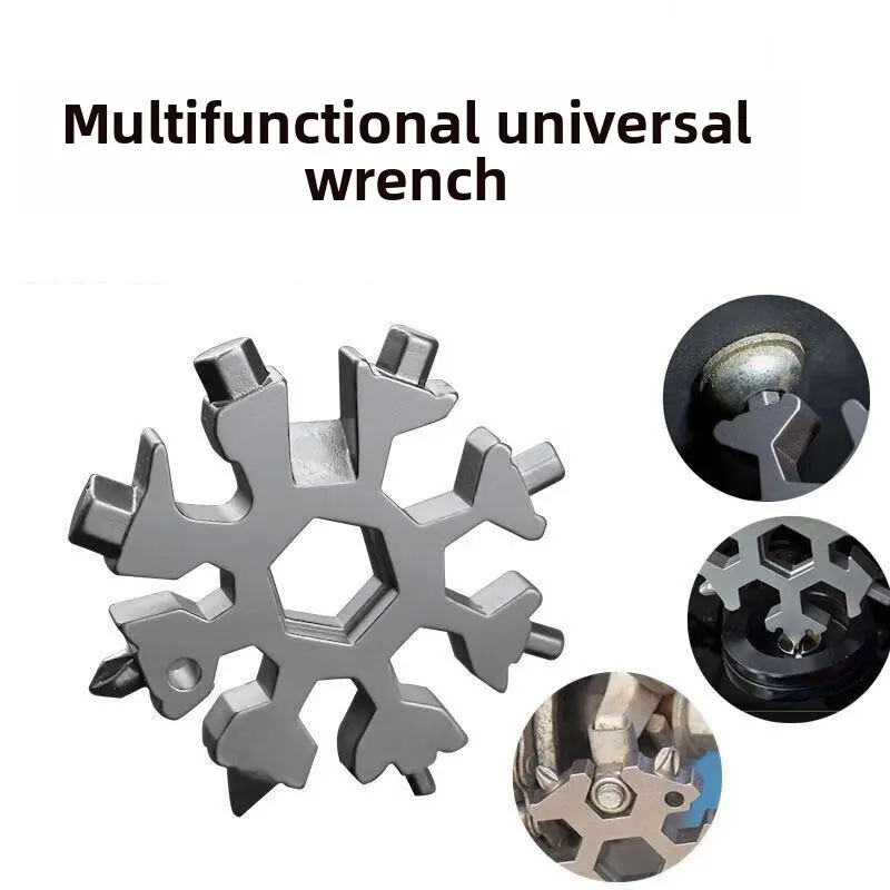 Color 18-in-1 Multi Snowflake Wrench Outdoor Portable Hex Tool