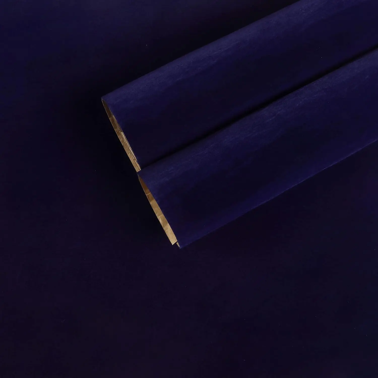 CHIHUT Self Adhesive Velvet Drawer Liner Roll Dark Blue Felt Fabric Velvet Flocking Liner for Jewelry Soft Velvet Wallpaper Peel and Stick Velvet Liner for Box Liner Craft Cabinets Shelf 17.7''x100''