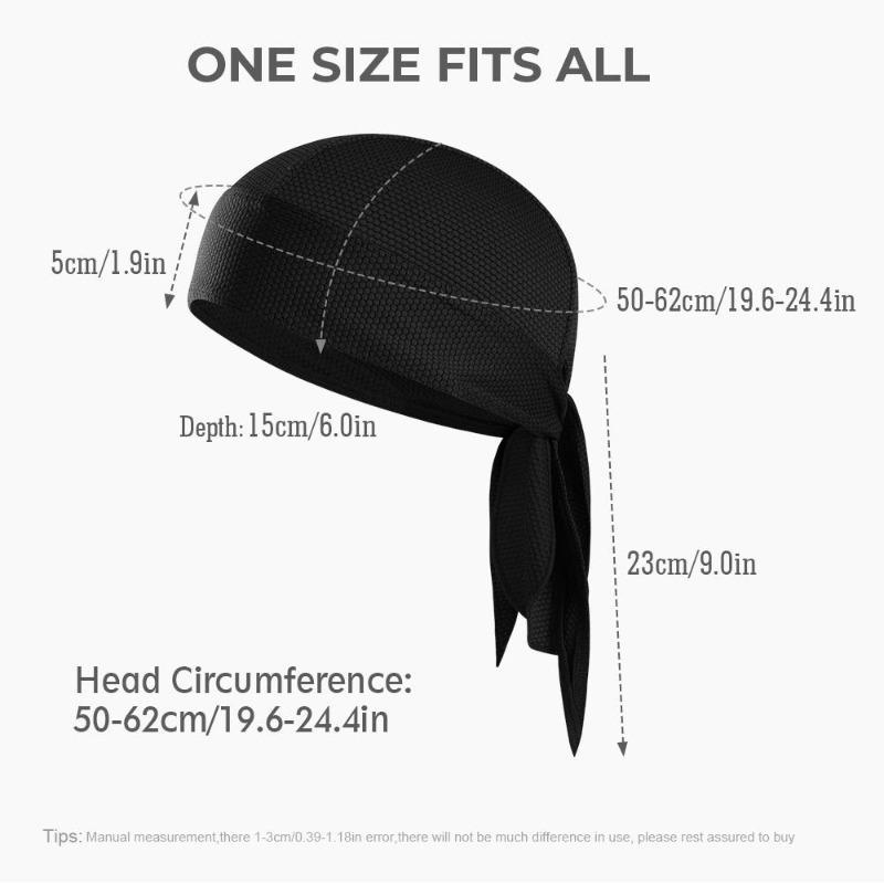 MVPTOO 3 Pack Fashion Pirate Hat Headscarf, Elastic Breathable Quick-Dry UV Protection Sports Bandana Headwear, Outdoor Sun Hat for Men & Women