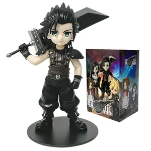 Anime 11-12cm Cloud Strife Tifa Lockhart Aerith Gainsborough Zack·Fair Figure Model PVC Toy Desktop Collection Accessories Gift