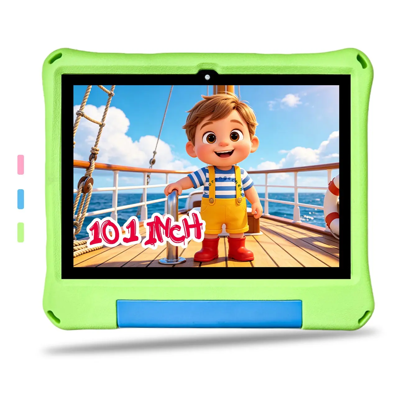 New Arrival on TikTok 10.1 Inch Tablet, Android Electronic Tablet, Android Learning Tablet, Design, 5G WiFi, HD Screen & Dual Cameras, All-in-one for Work, Shockproof Case Included, Birthday Christmas Gift for Teens, Pink Blue Optional, No Power Adapter