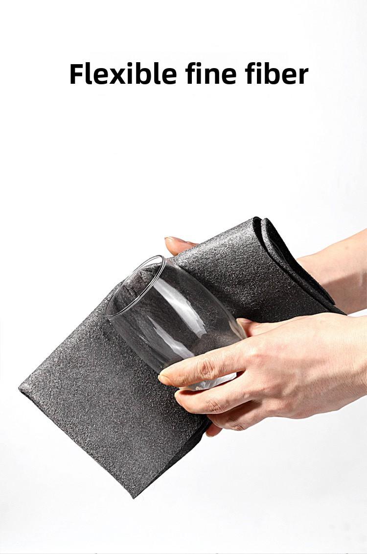 Magic Microfiber Cleaning Cloth, Streak-Free & Lint-Free for Glass, Mirror & Window, No Watermark, Reusable Washable Towel for Household Chores, Kitchen, Bathroom & Furniture Dusting & Polishing