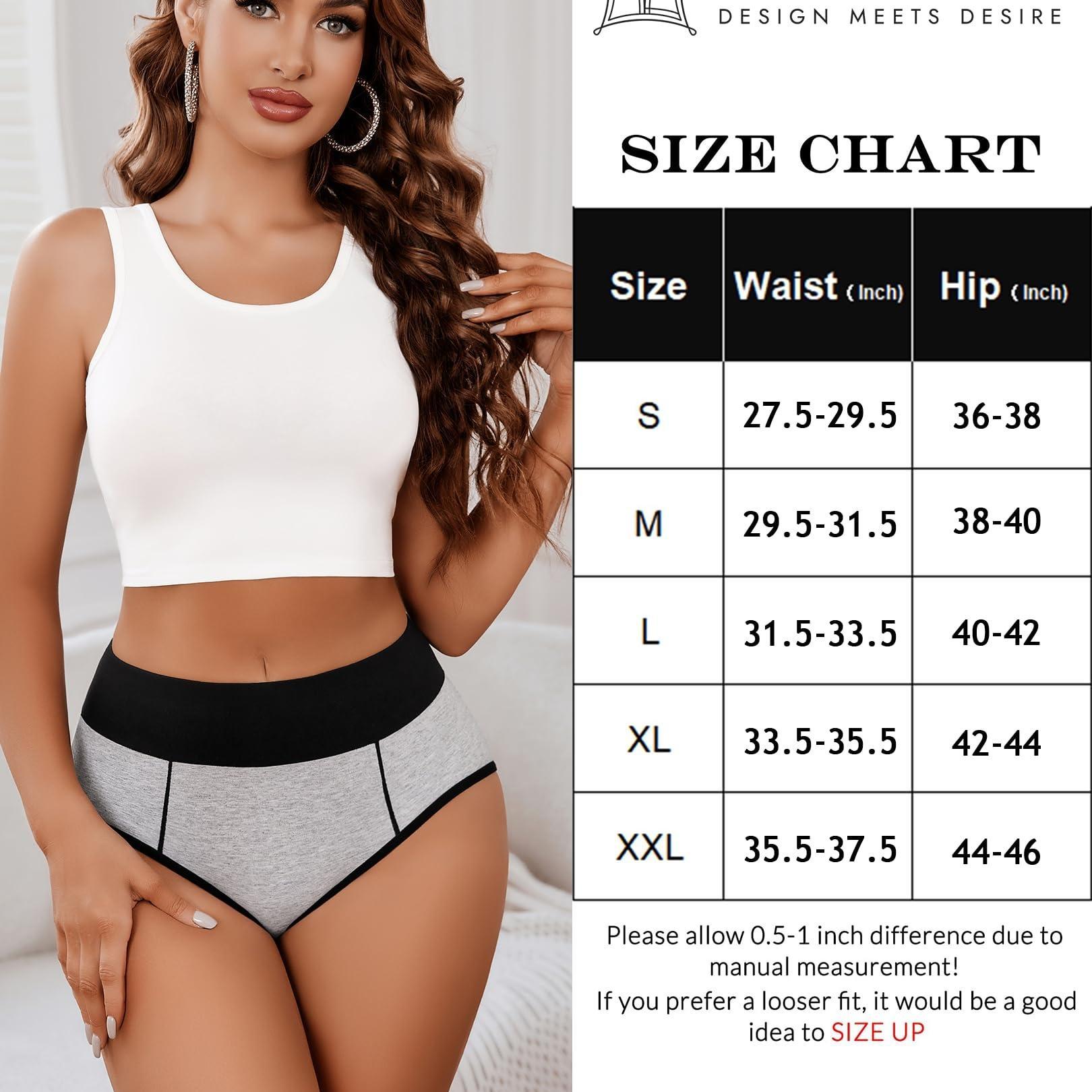 Avidlove Women's High Waist Hipster Panties - Soft Cotton & Spandex Multipack Underwear for Everyday Wear & Casual Activewear