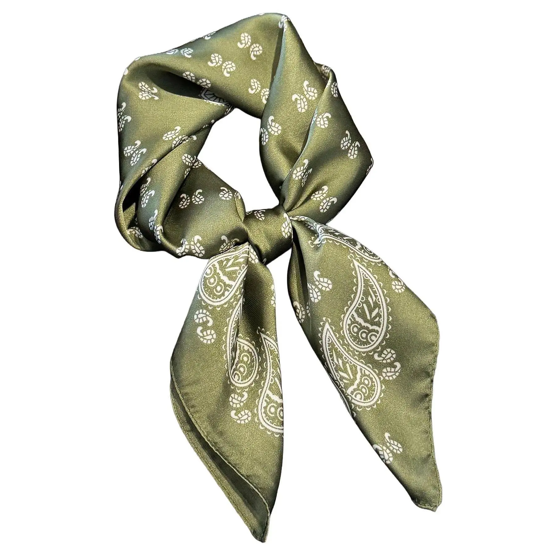 Women's Ditsy Floral Print Square Scarf, Printed Polyester Scarf, Boho Style Scarf, Casual Versatile Bandana for Women, Fashion Accessories for Daily Wear, Casual Soft Scarf