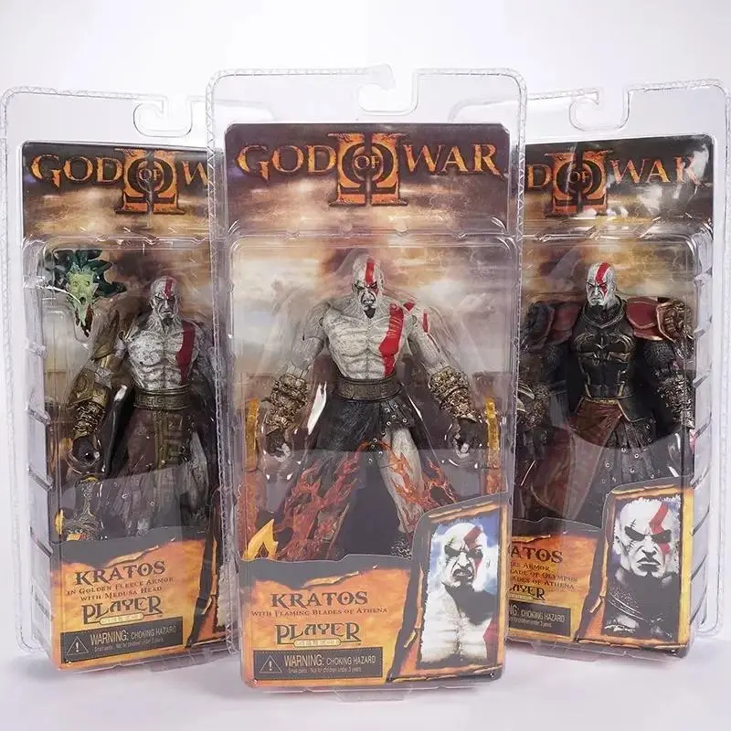 2026 Hot Classic Game NECA God of War 2 II Kratos in Ares Armor with Blades 7" PVC Action Figure, Popular Collectible Toy for Retail (Action Figures)