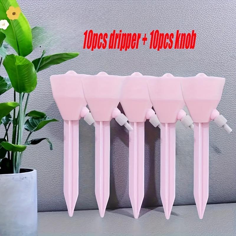 10pcs Automatic Plant Drip Irrigation Set, Automatic Plants Watering, Adjustable Water Flow, Indoor and Garden Plants, Battery-Free Efficient Potting System
