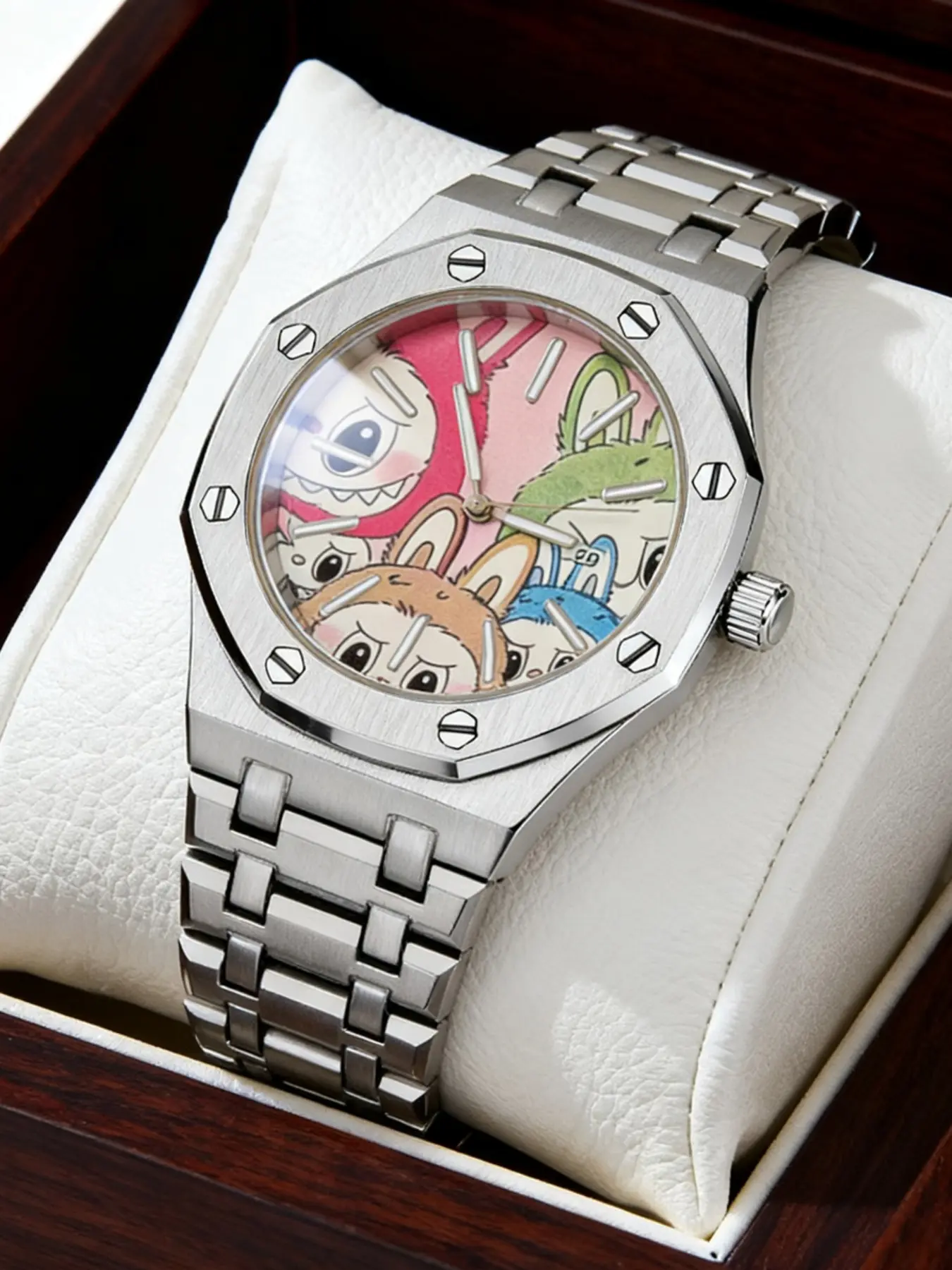 Men's Quartz Watch, Luxury Anime Style Design, Calendar Waterproof Night Glow Fashion Daily Wear Outdoor Activity Wristwatch