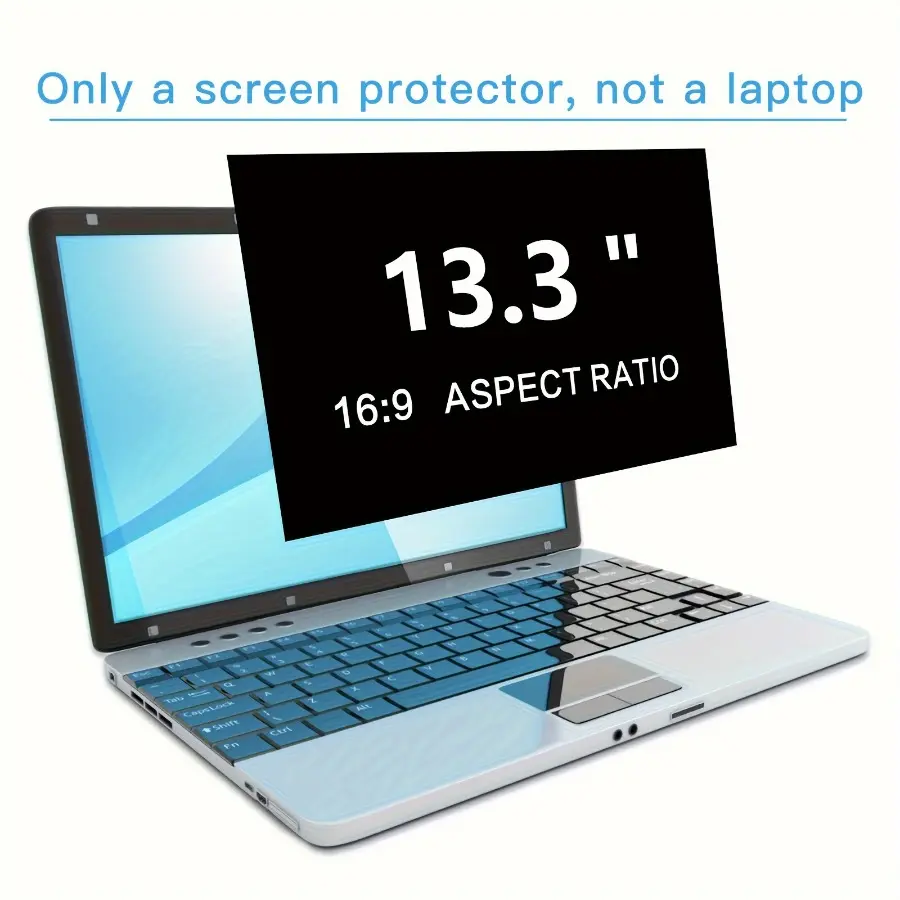 13.3-inch 16:9 Laptop Privacy Screen Filter - Computer Monitor Privacy Shield and Anti-Glare Protective Film, Please Note: This Product is Only a Screen Privacy Protector, Not the Laptop Itself