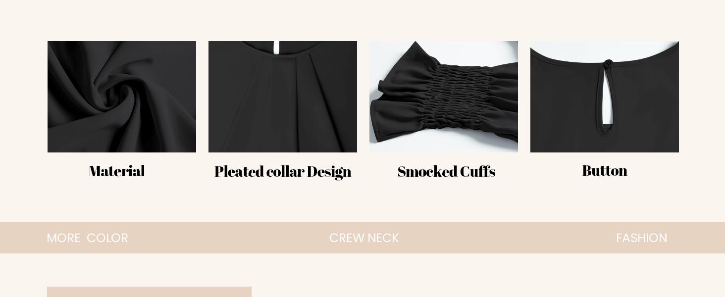 Womens Long Sleeve Chiffon Blouses Dressy Casual Smocked Work Shirts Loose Pleated Crew Neck Fall Spring 2026 Wine Red Large #Springfresh