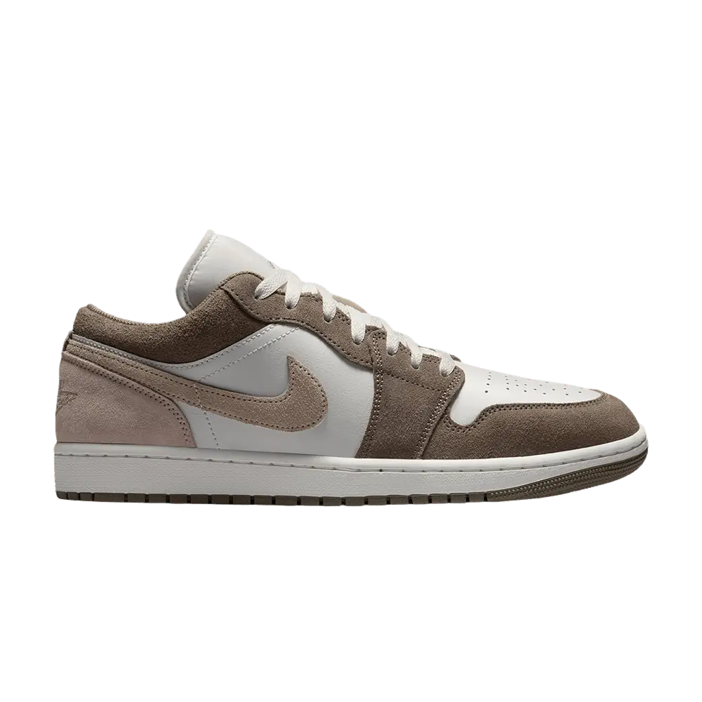 Air Jordan 1 Low 'Olive Grey' (Unisex) White/Pale Ivory retro basketball shoes 553558 046