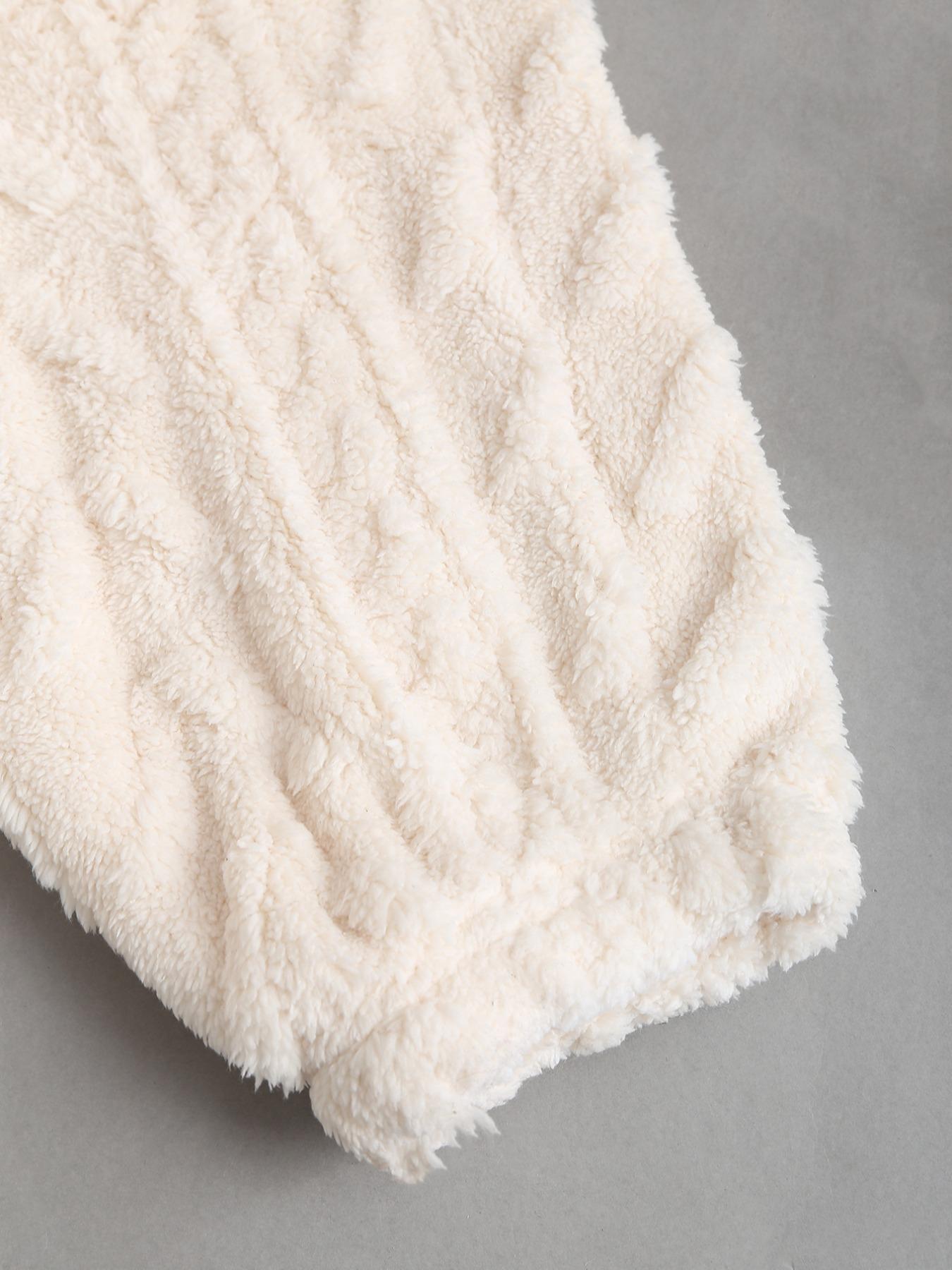 Elegant Chic Women's Solid Color Wool Hooded Long Sleeve Deep V Sexy Jumpsuit, Slim-Fit Contemporary Style for All Seasons