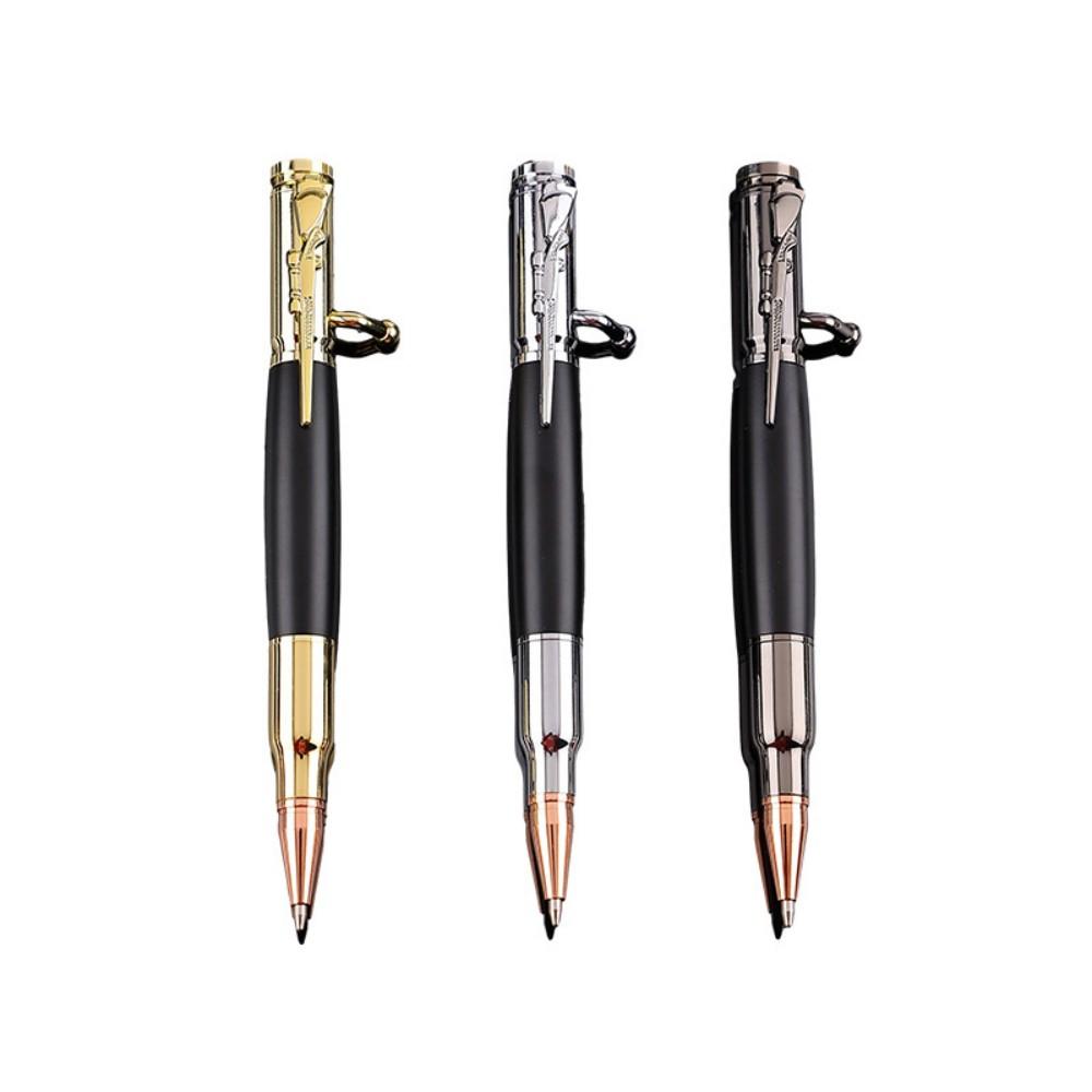 Bolt Action Pen, 3 Counts/set Ballpoint Pen, Writing Pen for Office School Student & Gift for Dad, Boyfriend, Husband, Replaceable Ink Pen, Stationery Tools, Aesthetic Pens, Office School Supplies, Ballpen Set, Specialty Pen, Unique Pens