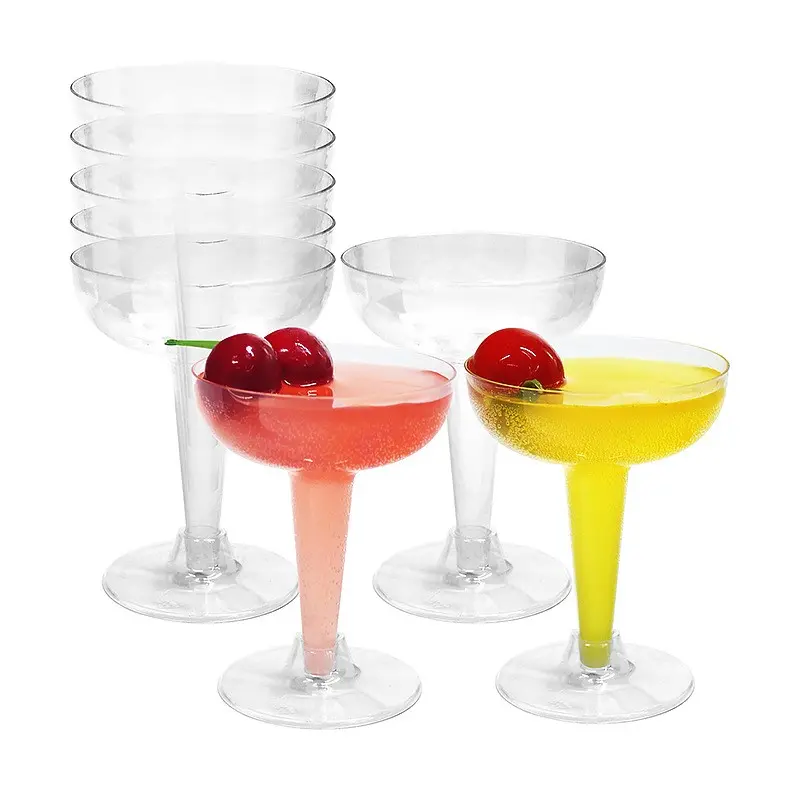 Disposable Plastic Cocktail Cup, Shatter-Resistant Barware, Perfect for Picnics, Parties, Weddings, Birthdays, Photo Opportunities