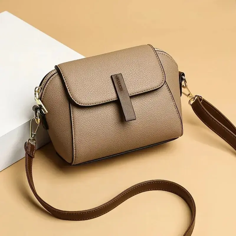 Women's Black Solid PU Leather Crossbody Bag - Flap Purse with Removable Strap, Lightweight High-Capacity for Daily Travel, Casual