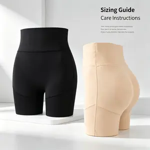 Women's Seamless Padded Butt Boyshorts, High Elastic Body Shapewear with Hip Lifting & Tummy Control, Breathable Daily Underwear