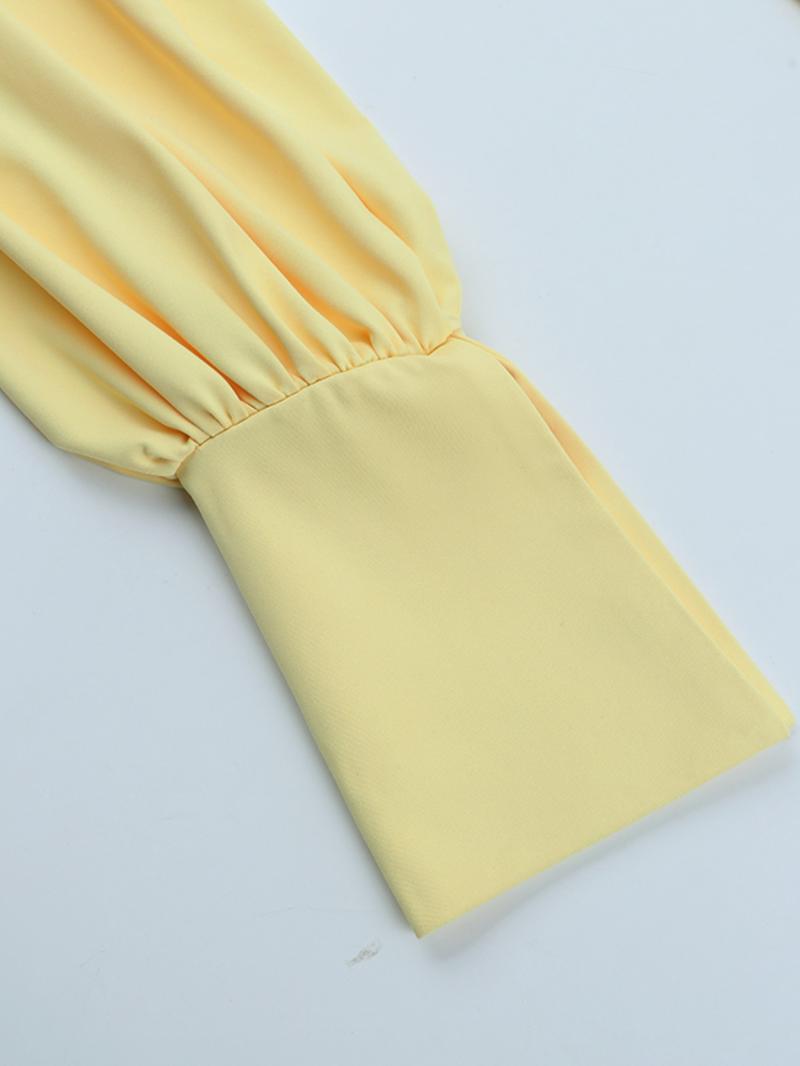 Elegant Ruched Bodycon Shirt Dress, Slim-Fitting Long Sleeve Maxi Dress, Perfect for Parties & Evening Events