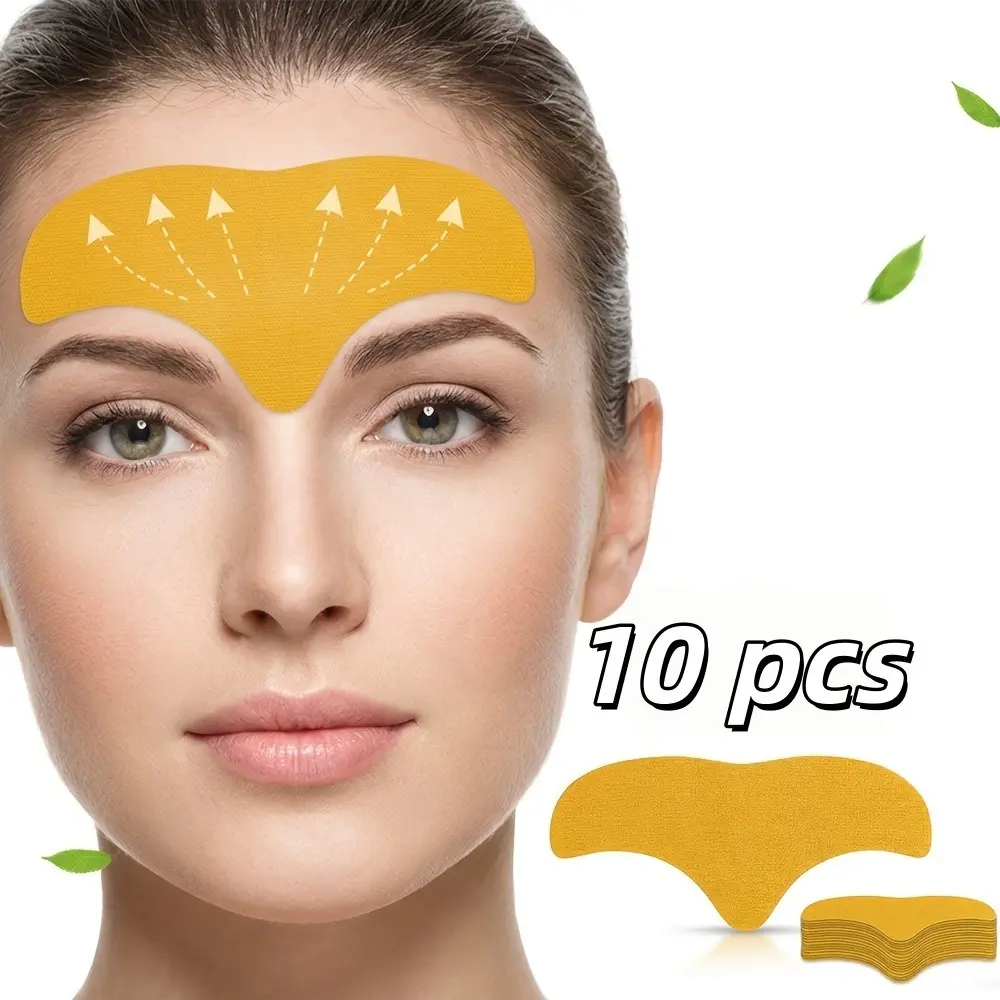 10 Pcs Forehead Wrinkle Patches, Collagen & Thyme Infused, Tightening Skin Care, Smooth Younger Look, Safe for Sensitive Skin, No Irritation