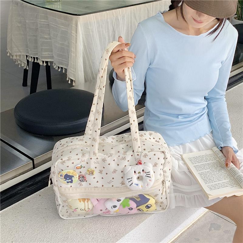 New Harajuku  Daily Commuting One-shoulder Crossbody Bag Comic Exhibition Hand Tote Bag Girl Cute Sweet Kawaii Ulzzang Ita Bag