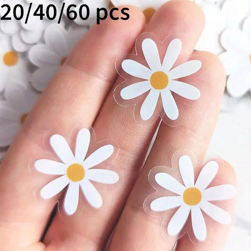 Cute Daisy Sticker, Floral Seal Label, Perfect for Decorating Phone, Water Bottle, Computer, Home Items, Gift Cards, Scrapbooks