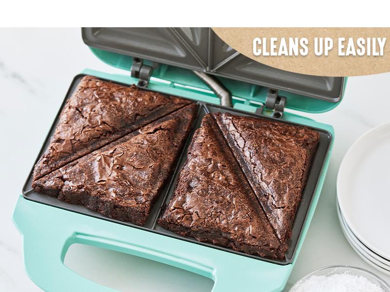 Pro Electric Panini Press Grill and Sandwich Maker, Healthy Ceramic Nonstick Plates,Easy Indicator Light, PFAS-Free, Pink