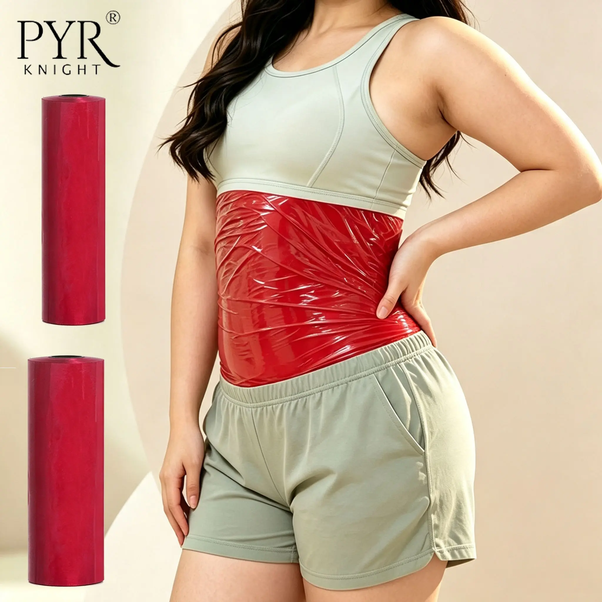 PYR KNIGHT High Stretch Body Shaping Film,Soft,Comfortable,Warm,for daily,home exercise,travel, 2 Sizes Optional 240mm50m / 240mm100m