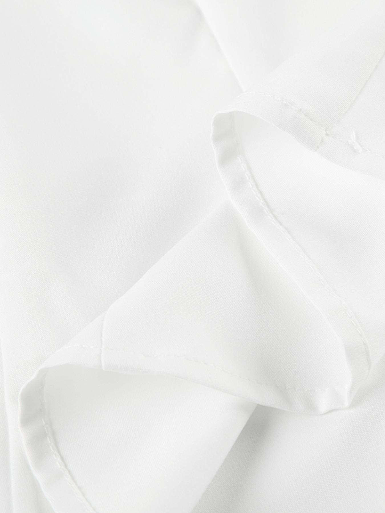 Women's Plain Ruched Button Front Shirt, Casual Elegant Long Sleeve Collared Top for Daily Wear, Ladies Clothes for All Seasons