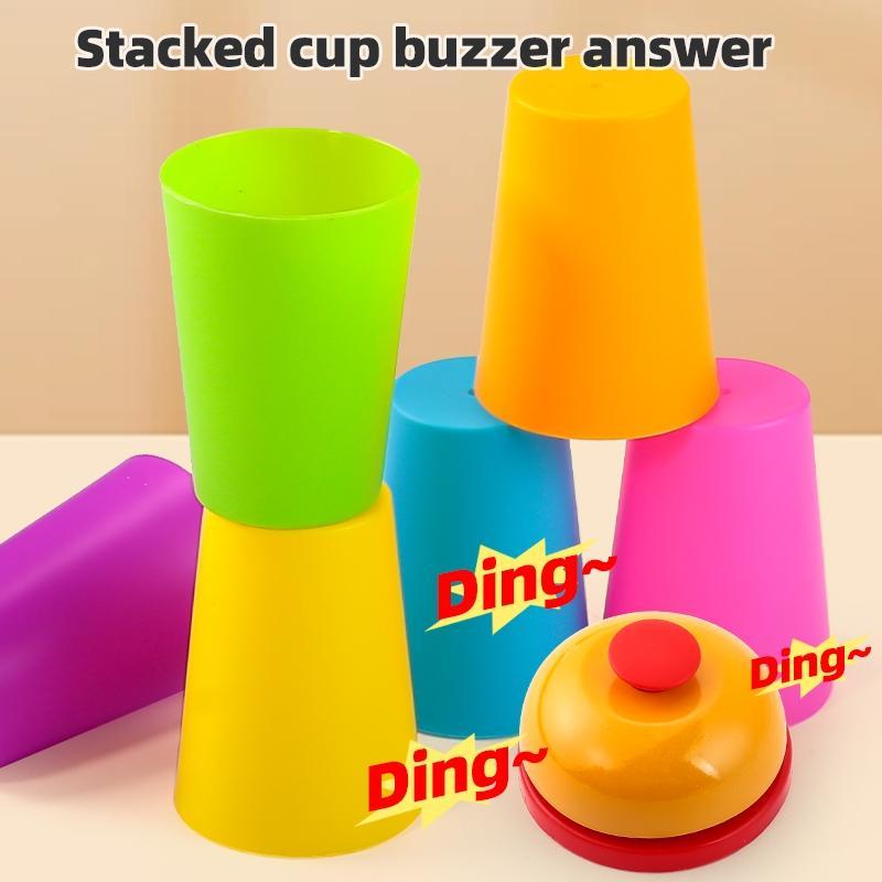 Educational 2 Player Stacking Cups Game - Interactive Battle Puzzle for Family Fun
