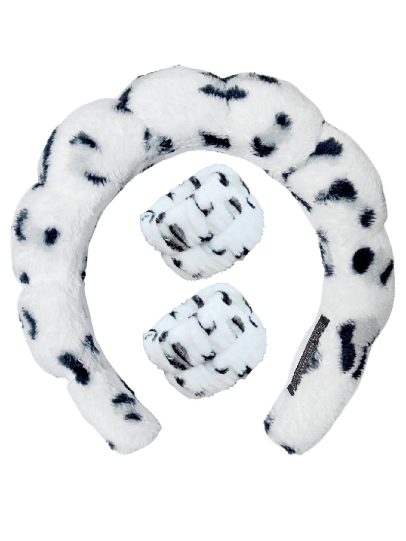 3pcs Reusable Makeup Remover Headband for Galentinesparty, Wristband Padded Hair Hoop for Daily Wear for Fall & Winter, Fashion Matching Hair Accessories for Women & Girls for Makeup, Spa