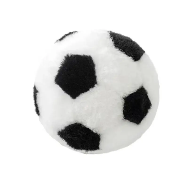 3PCS Soft Plush Soccer Ball Set, Extra Soft Fluffy Stuffed Football Toy, Cute Black White Ball for Kids, Sports Fans & Room Decor, Huggable Collectible