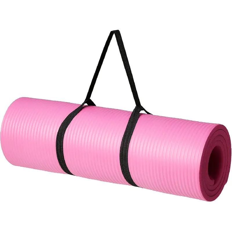 Extra Thick Exercise Yoga Mat with Carrying Strap