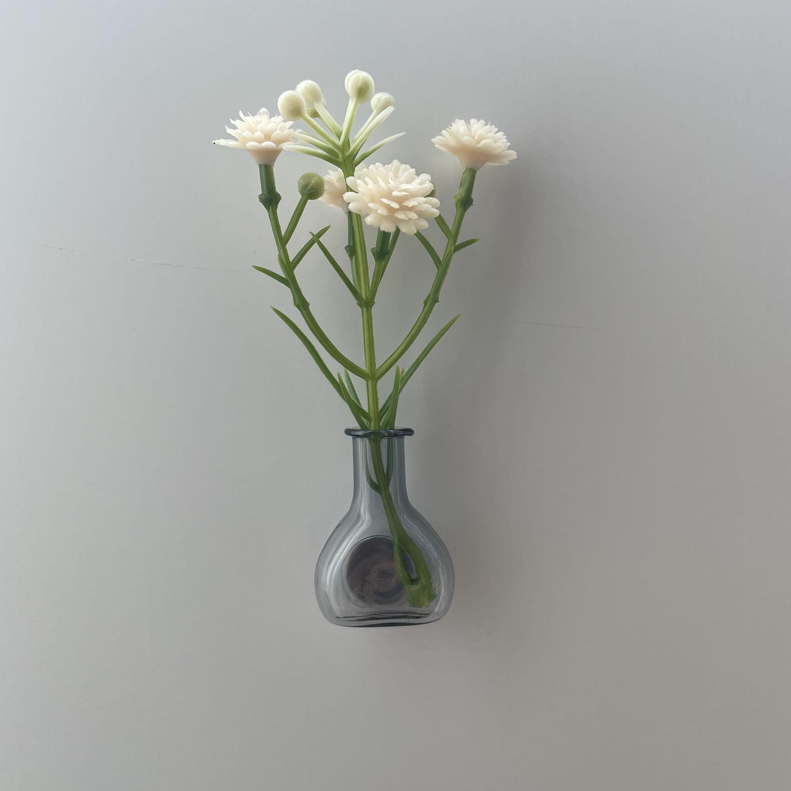 Mini Magnetic Small Vase Fridge Magnet DIY Craft Accessory Glass