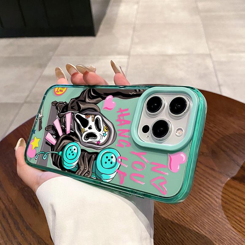 Phone case for iPhone 17  16 Pro Max 15 Plus 14 13 12 11 Ghostly Hang - up Anti-Yellowing Shockproof durable ultra-thin Crystal Cover