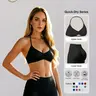 Women's Two-Piece Set, Activewear Workout Set, Activewear Sets, Solid Color Halter Top & High Waist Shorts, Sporty Breathable Sweat Wicking Quick-Dry for Yoga Gym Workout Running Sports Outfits Yoga Outfit