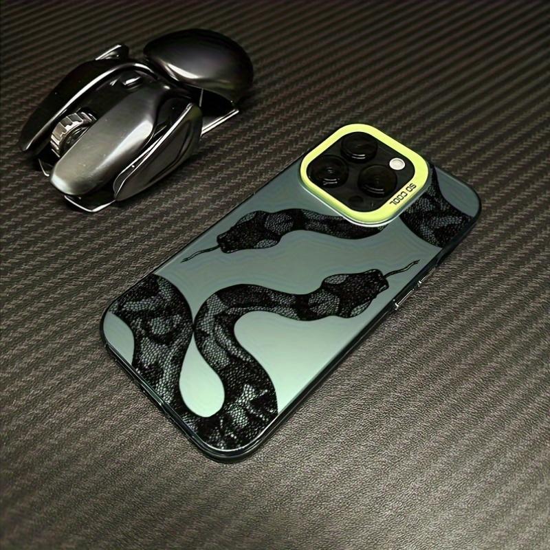 Case for iPhone 16 Pro Max 15 Plus 14 13 12 11 XS XR E snake Style Anti-Scratch Military-Grade Drop Protection slim Cover