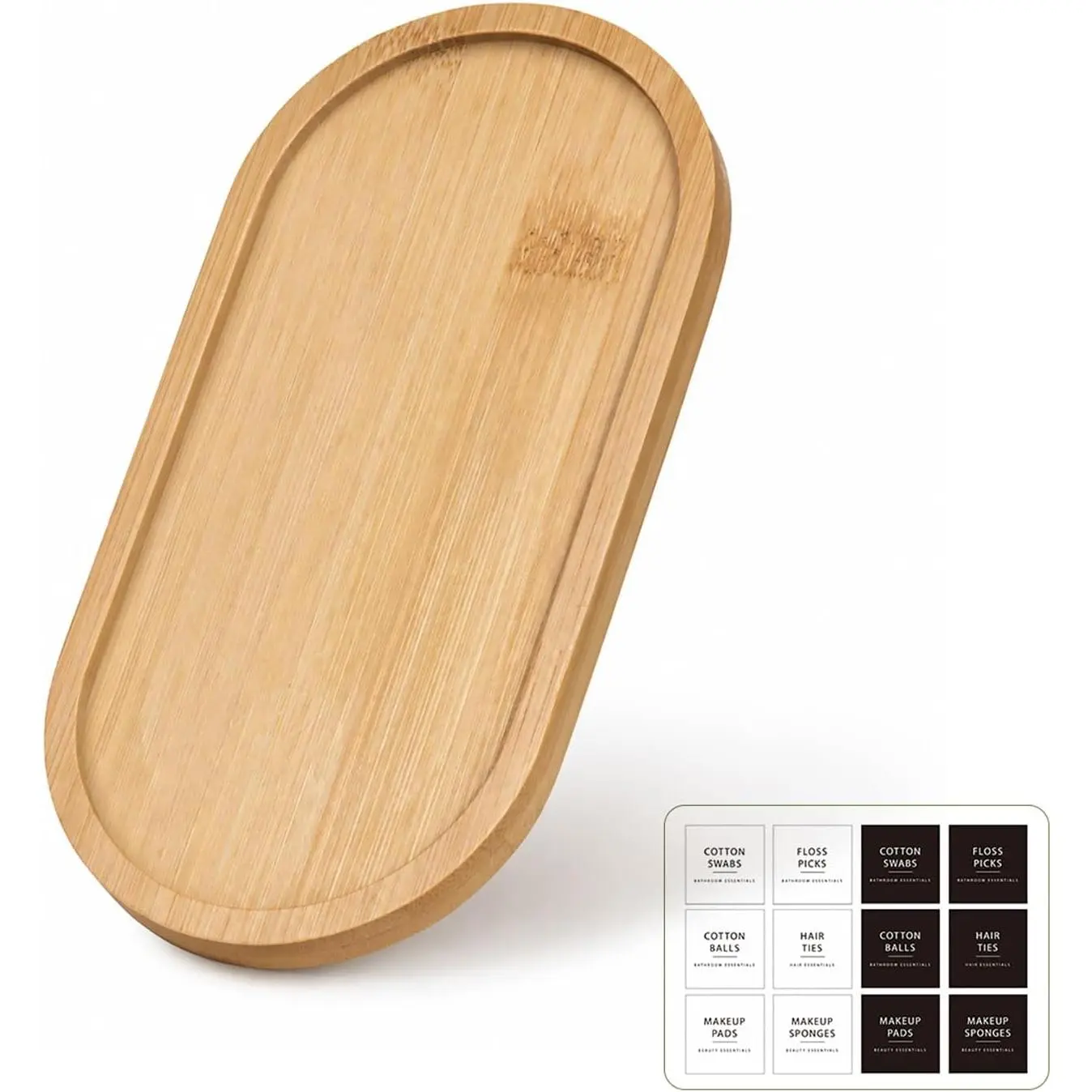 Bathroom Counter Tray - Small   Tray, 6.9“ x 3.5” Decorative Kitchen Countertop Organizer for Soap Dispenser, Perfume, , Catchall, Makeup, Candle, Coffee Table - 1 Pack