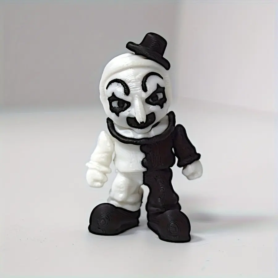 Terrifying Clown Figurine – Unique Decorative Piece, Halloween Party Accessory, Office Bedroom Statue, Birthday Theme Decoration, Horror Room Art
