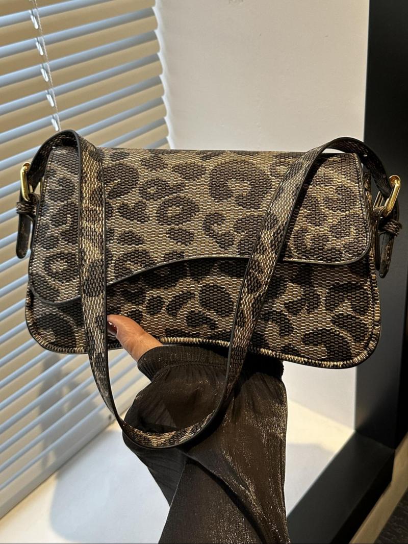 Women's Elegant Solid Color Flap Crossbody Shoulder Bag with Adjustable Strap, All-Season Fashion Commuter Single-Shoulder Purse