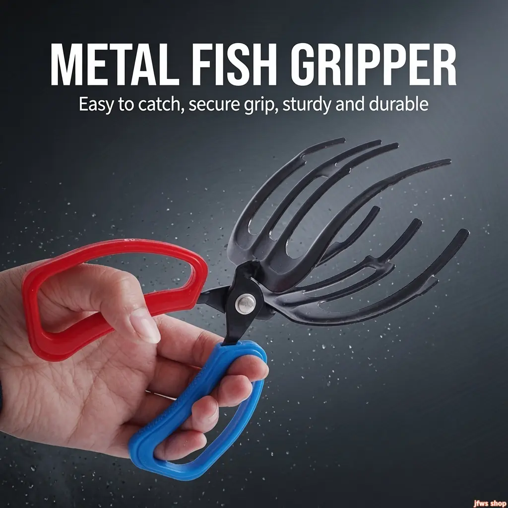 2026 New Anti Slip Fish Gripper Pliers for Anglers with Non Slip Handle Scratch Free Jaw Catch and Release Tool for Freshwater Saltwater Fishing Accessories Outdoor Gear Gift US Design