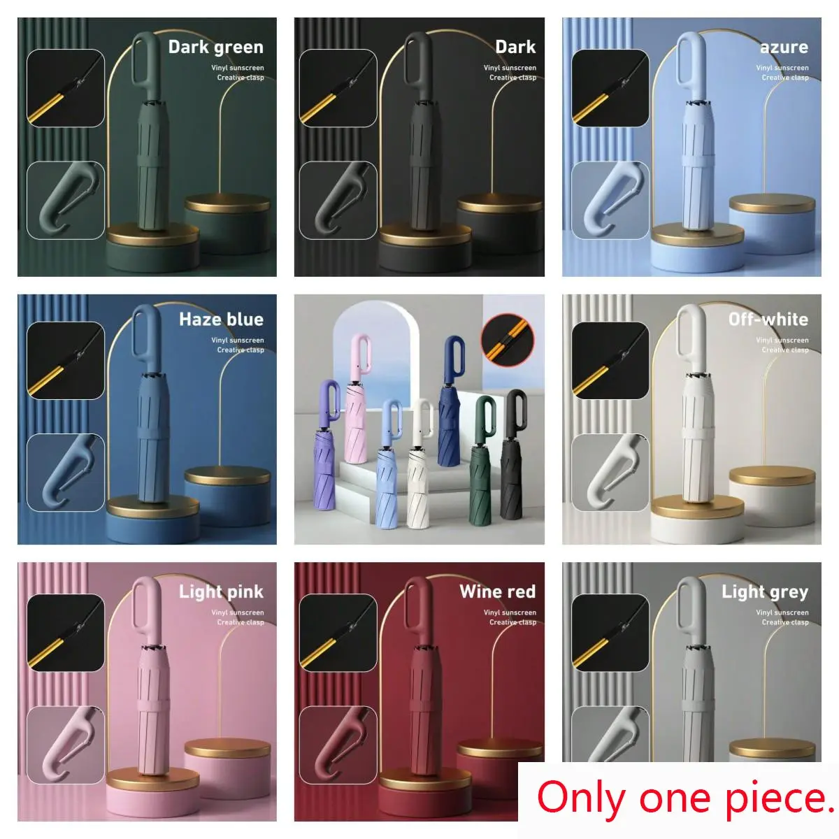 Portable Automatic Folding Umbrella, Windproof Waterproof Design, Outdoor Use, Durable and Lightweight, Ideal for Travel and Daily Use, Portable Foldable Umbrella
