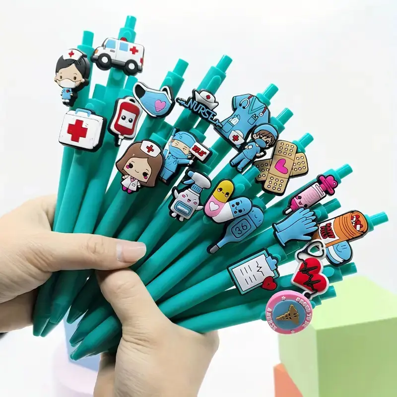 5/10pcs Medical Health Care Nurse Doctor Ballpoint Pens, Random Design, Fun Pens, Nurse Day Gift, Funny Writing Tools
