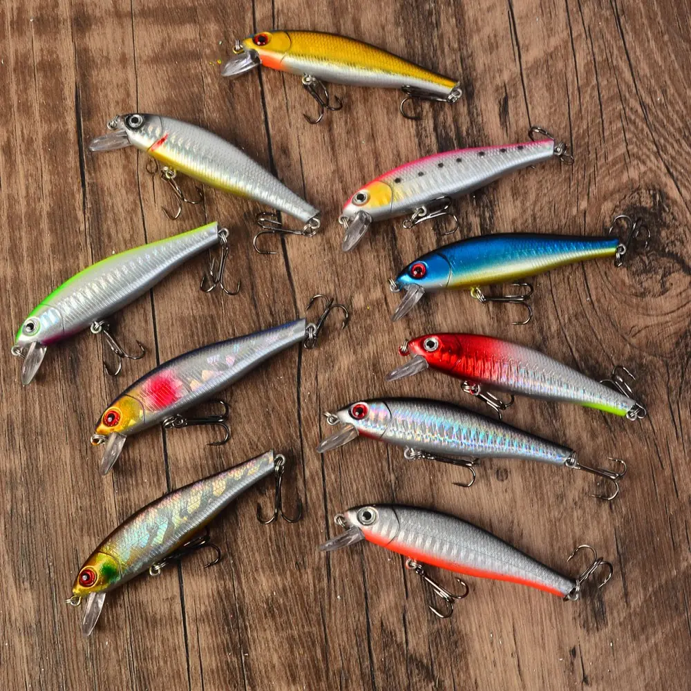 10 Color Floating Minnow Lure, Long Cast Noisy Fishing Bait, Ideal for Anglers, Durable Design, Perfect for Various Water Conditions