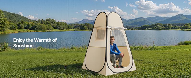 VEVOR Pop up Sports Tent, 8 Sizes Optional Clear Bubble Tent for 1-6 Person, Waterproof Outdoor Pod with Floor Mat & Top Cover, Garden Igloo Dome Tents Camping Shelter for Sports Watching