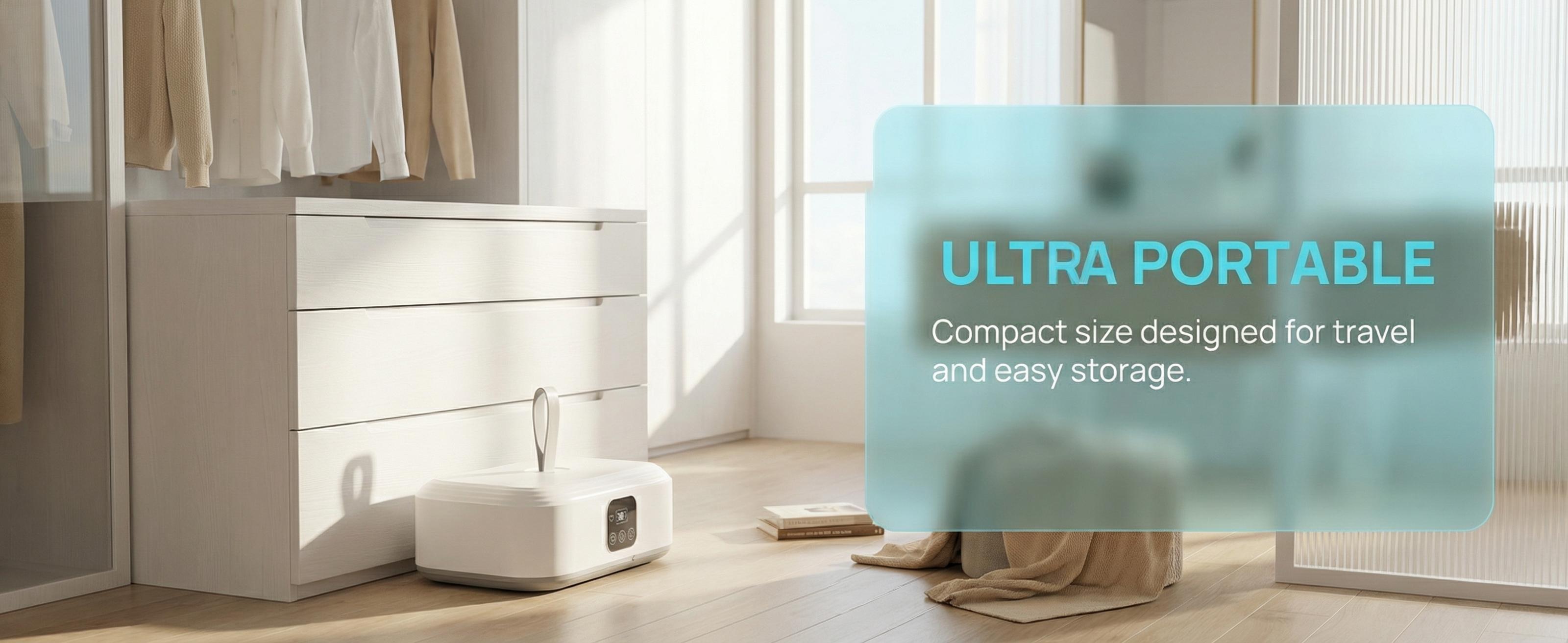 Portable Electric Clothes Dryer with Drying Bag, Quick Dry Laundry Machine, Compact Mini Dryer for Apartment Dorm RV Travel, Energy Saving Easy Setup