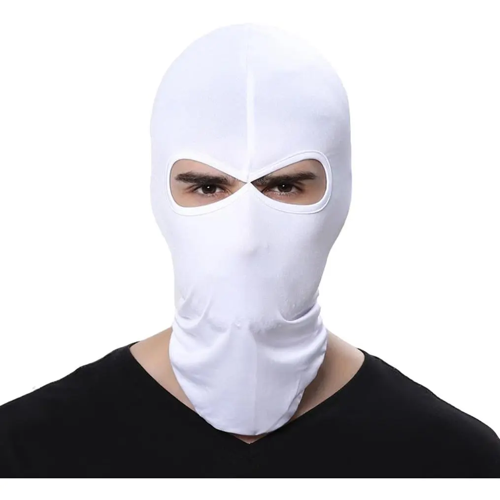 Wind Cap Motorcycle Ski Masks Balaclavas Outdoor Sports Cycling Hat (White)