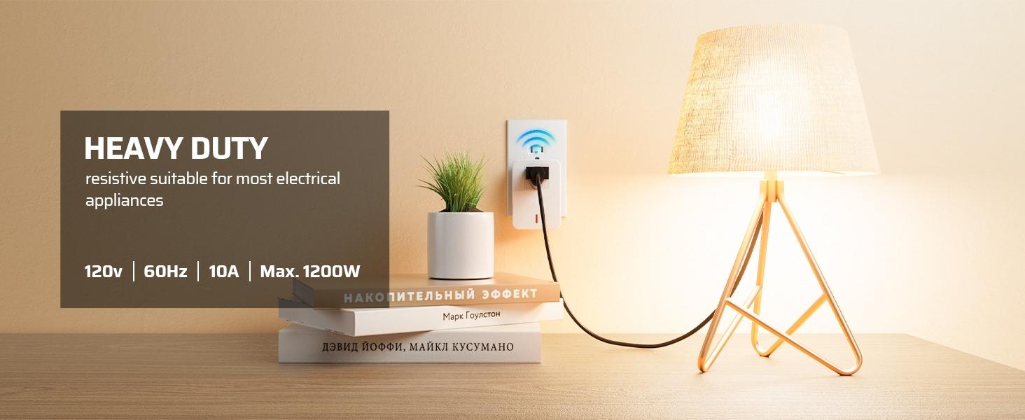 SQ-APT013 Remote Control Outlet Wireless Wall Mounted Light Switch, Electrical Plug in On Off Power Switch for Lamp, No Wiring,100 Feet RF Range, ETL Listed,Programmable